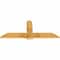 Ekena Millwork Eugene Rough Sawn Timber Gable Bracket, Western Red Cedar, 60"W x 25"H x 2"D x 6"F, 10/12 Pitch GBW060X25X0206EUG00RWR - alternate 3